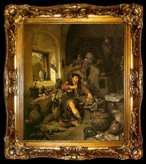 framed  Cornelis Bega The Alchemist, ta009-2